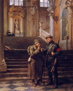 Vladimir Serov (Soviet Russian artist) The Winter Palace is Captured