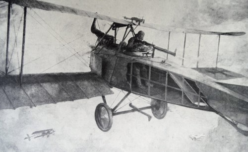 German aircraft gunner during WWI 1916