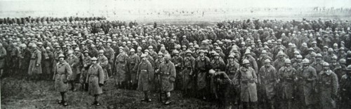 Italian infantry regiment during WWI 1917