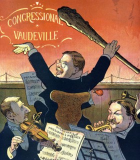 President Theodore Roosevelt at the "Congressional Vaudeville"