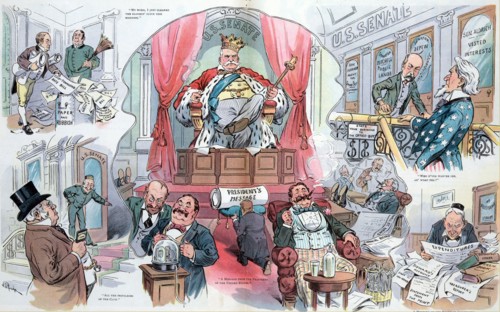 Nelson Aldrich as king of the "U.S. Senate"