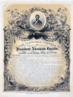 President Lincoln's inaugural address