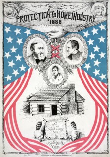 Campaign poster for the 1888 presidential election