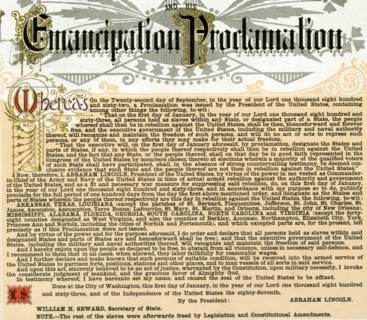 Text of the Emancipation Proclamation