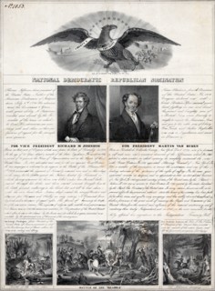 Campaign material for Van Buren and Johnson