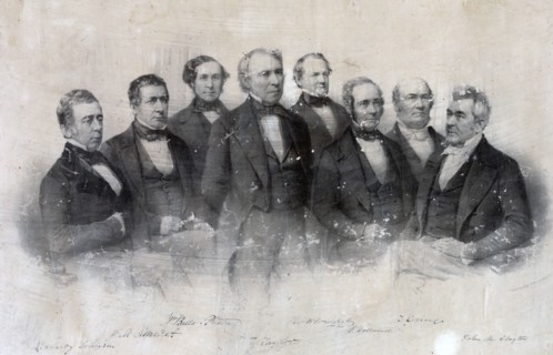 President Taylor with his cabinet officers