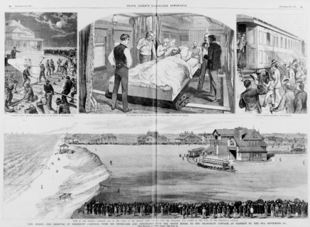 The removal of President Garfield from the White House