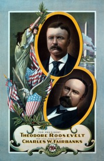 Campaign material for Roosevelt and Fairbanks