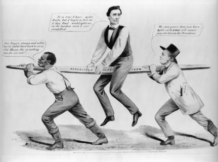 Satire on Republican platform's antislavery plank