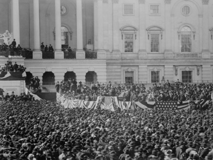 President McKinley making his inaugural address