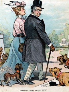 President McKinley walking onto the White House grounds