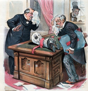 President Grover Cleveland and Secretary of State Richard Olney