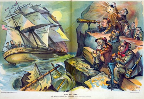 President Cleveland at the helm of the 'Ship of State'