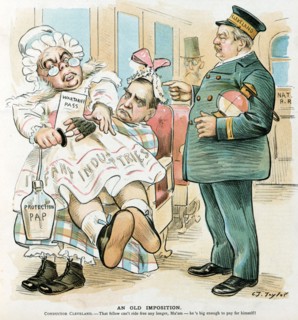 President Cleveland as a railroad conductor