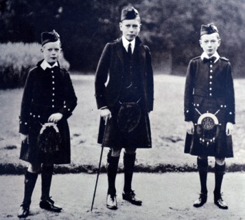 From left to right - Prince Henry, Prince Albert and Prince George