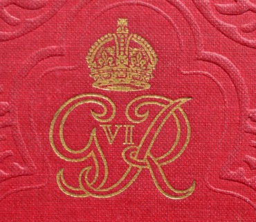Commorative book to mark the corination of King George VI