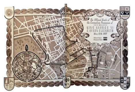 'The Official Route' of the coronation procession