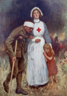 Illustration depicting an idealised image of nurse