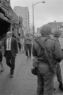 Soldiers Patrolling the streets of Washington.