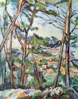 Painting titled 'View of the Arc Valley'
