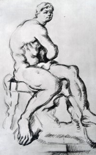 Sketch of Hercules Statue
