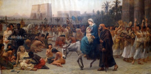 The Flight into Egypt 1883 by Edwin Long