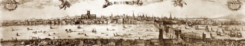 panorama of London dated 1616