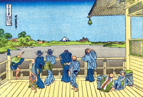 Katsushika Hokusai Fuji-from-the-Platform-of-Sasayedo