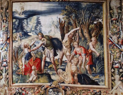 Tapestry made at the workshop of Philip de Maecht