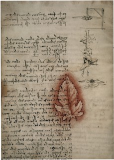 Codex on the Flight of Birds; circa 1505. By Leonardo da Vinci.