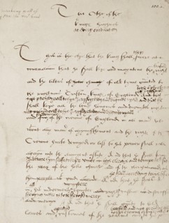 The coronation oath of England's King Henry VIII