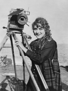Photograph of Mary Pickford with Camera