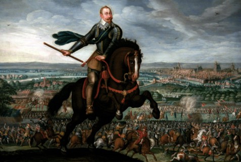 Painting of Gustav II Adolf of Sweden.