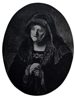 Portrait of Neeltgen Van Zuytbrouck (mother of Rembrandt) painted by Rembrandt.