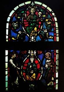 Stained Glass Window from the Abbey of Jarcy (Gercy) at Aisne, France