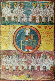 Mural titled 'The Opening of the Seventh Seal' from the Commentary of the Apocalypse