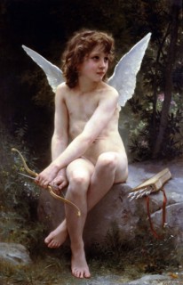 Painting titled 'love on the look out'