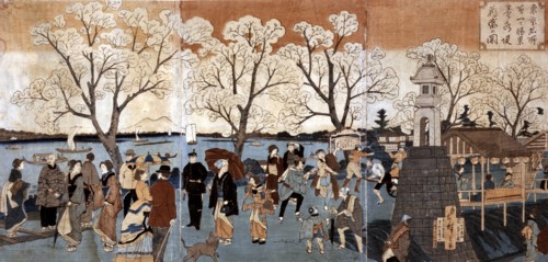 Scenic shot of the Sumida river in Japan.