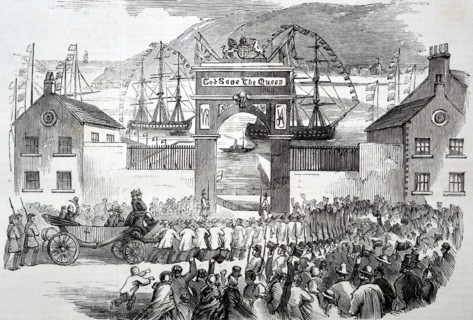 The Embarkation of the Prince of Wales at the Queen's Wharf; St. John's; Newfoundland.