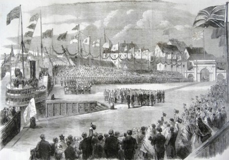 The Prince of Wales landing at St. John; New Brunswick.