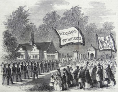 The Review of Lancashire Rifle Volunteers in Knowsley Park