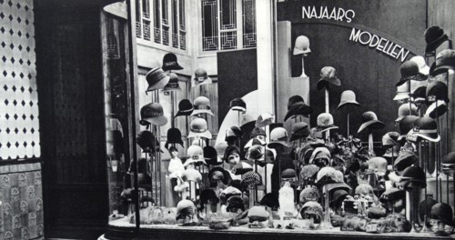 Dutch hat shop in Amsterdam circa 1930