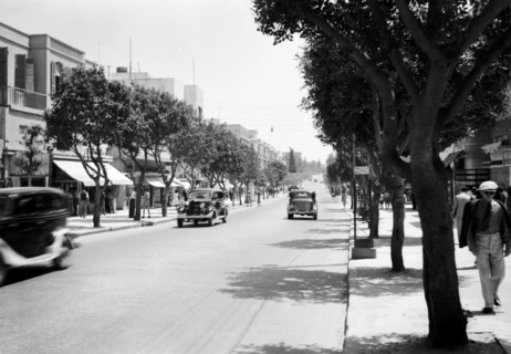 Photograph of Allenby Street in Tel Aviv