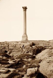 Photograph of Pompey's Pillar in Egypt