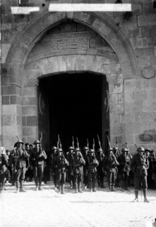 Photograph depicting the surrender Jerusalem to the British