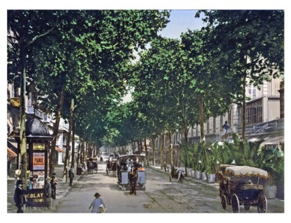 Colour photograph of Avenue de la Gare