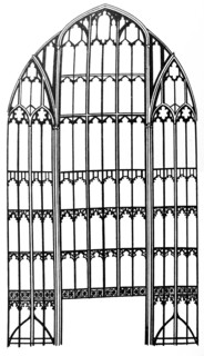 Sketch of the East window of Gloucester Cathedral