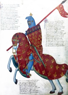 Manuscript of an armed knight of Patro