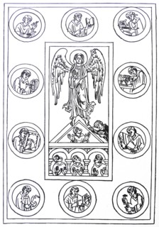 Front piece from a manuscript of St Ambrose