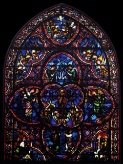 Stained glass window from Bourges Cathedral,